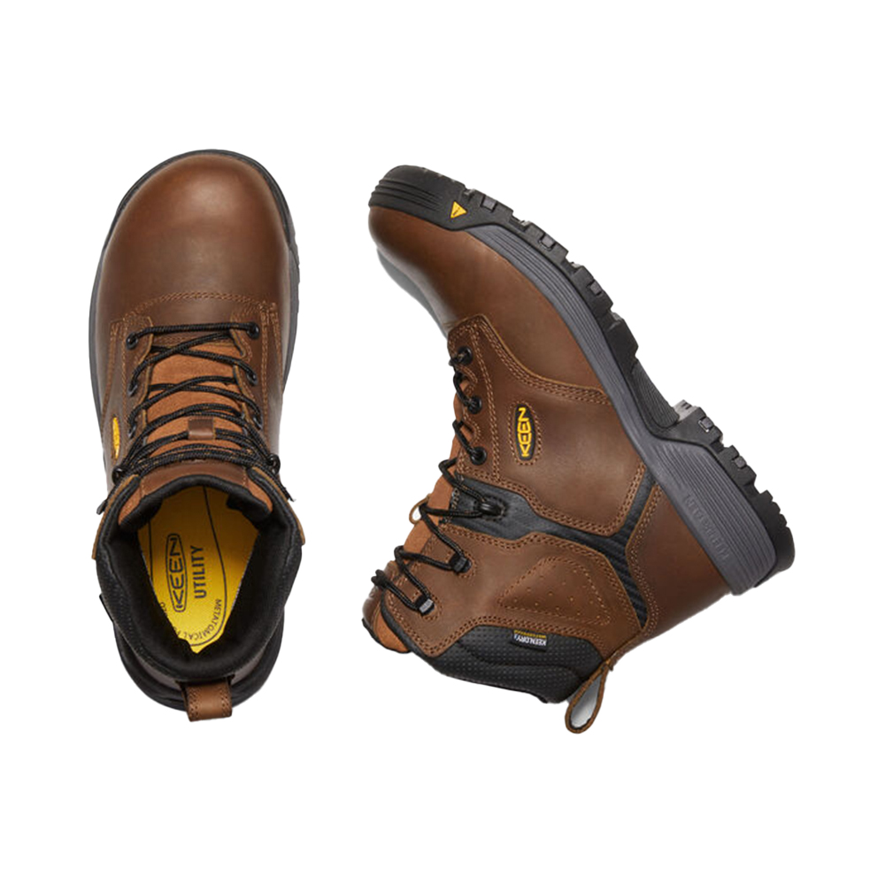 Keen Men's Chicago 6 Inch Waterproof Work Boots with Carbon Fiber Toe from Columbia Safety